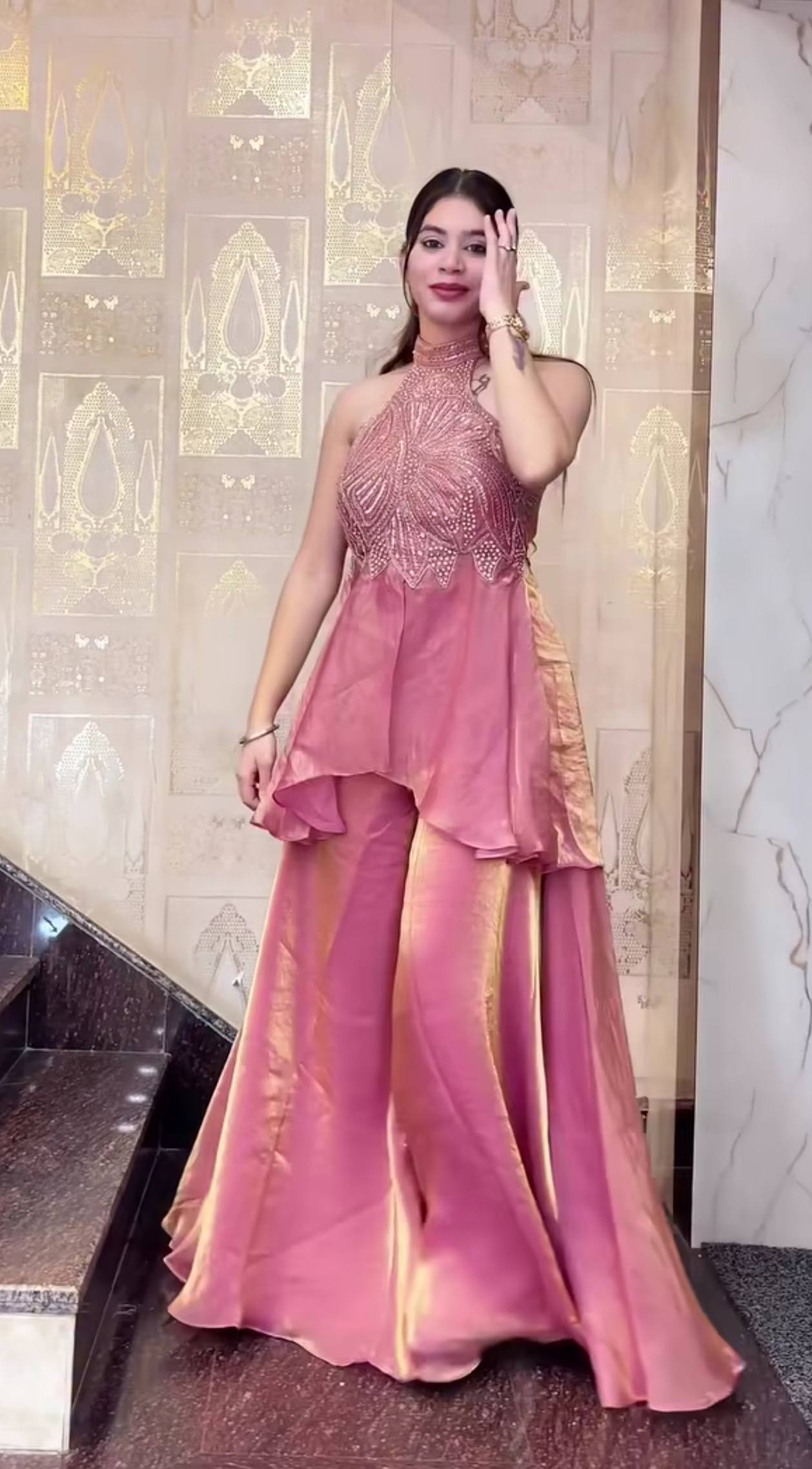 Sakura Shine Indo-Western Set