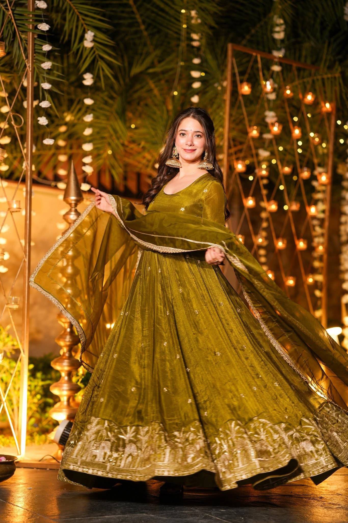 Mehira Olive Royal Anarkali