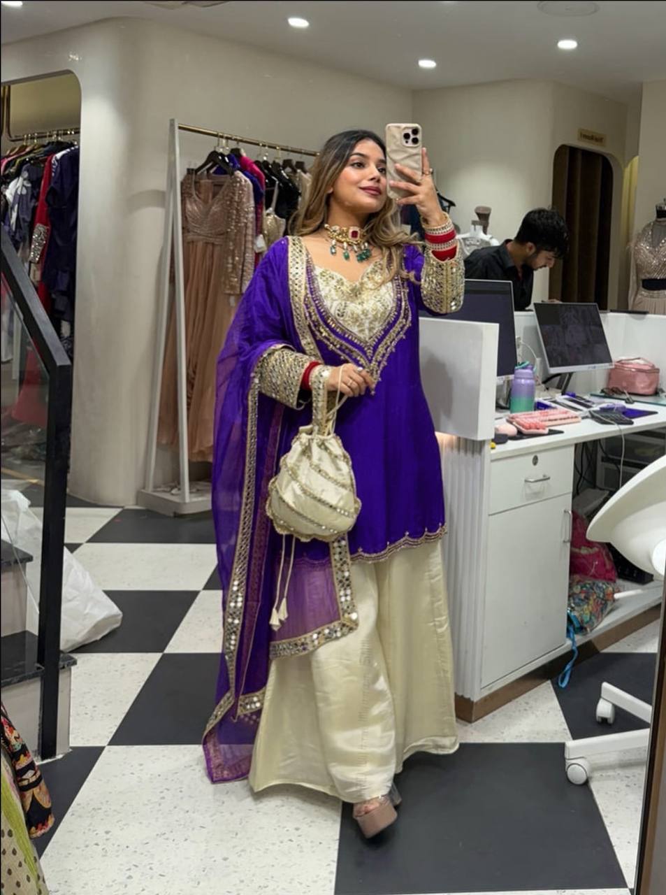 Launching New Designer Party Wear Look Top , Plazzo and Dupatta