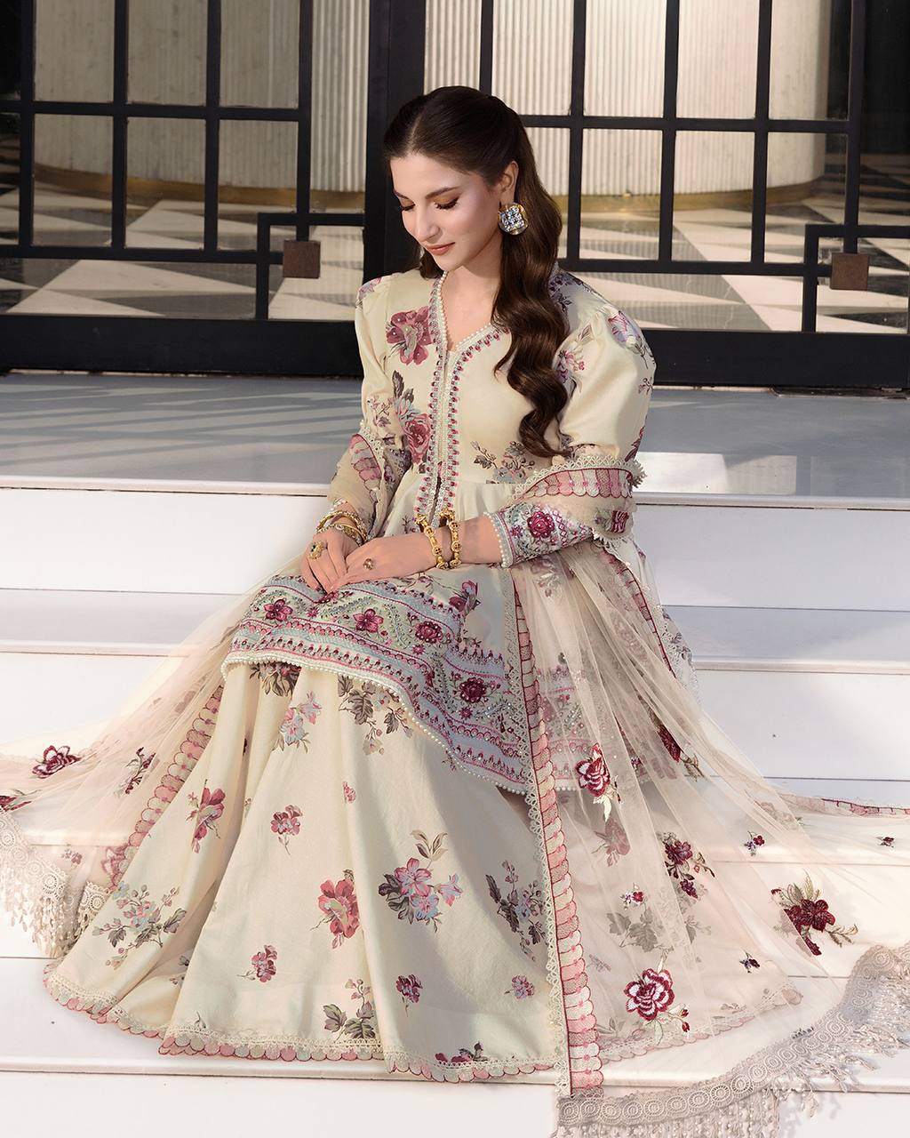 Zareen Floral Festive Set