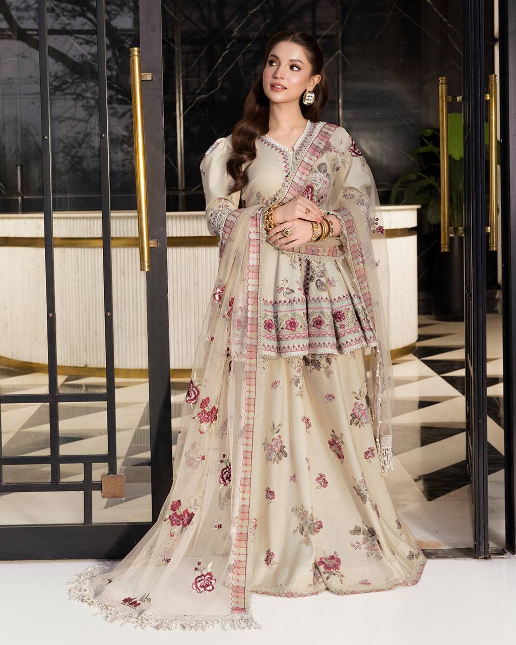 Zareen Floral Festive Set