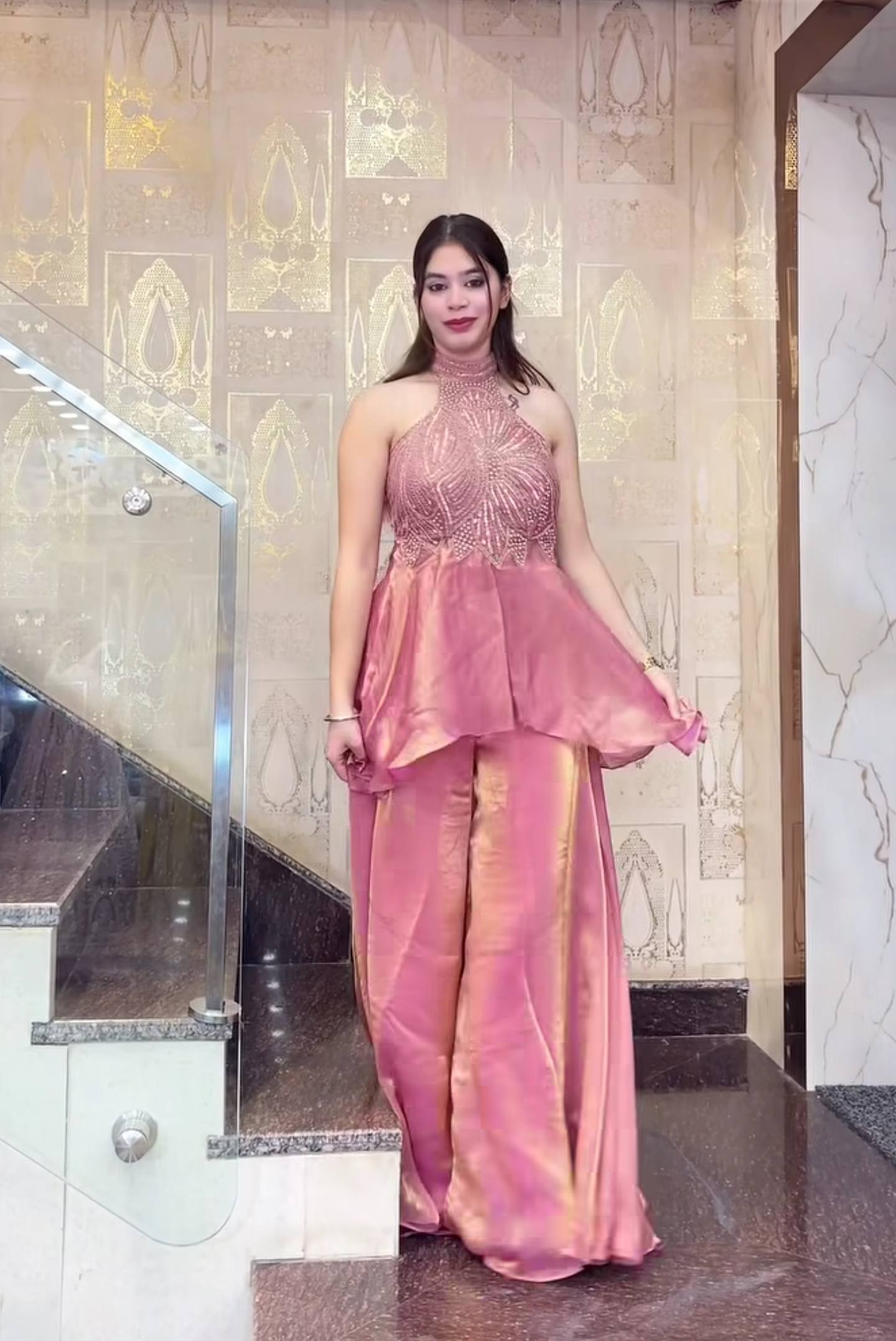 Sakura Shine Indo-Western Set