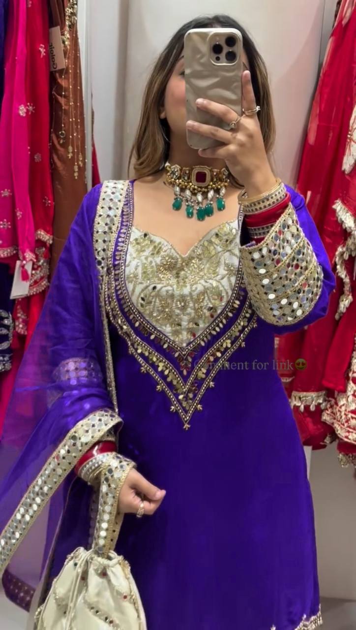 Launching New Designer Party Wear Look Top ,  Plazzo  and Dupatta