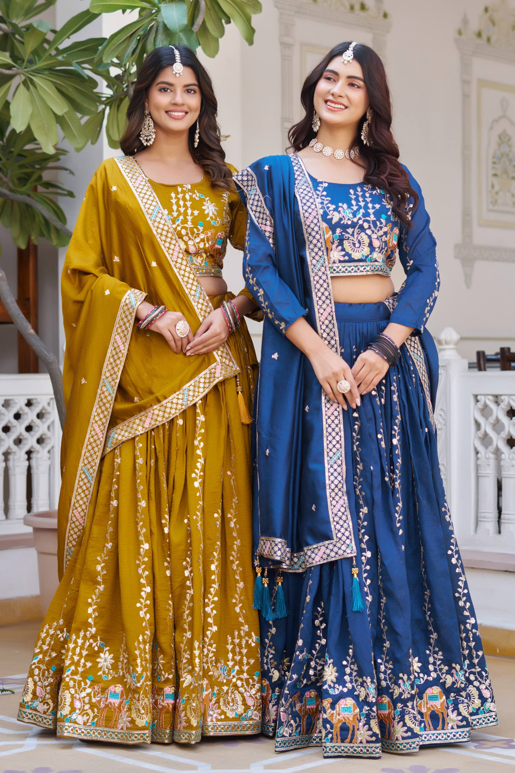 Mustard Magic Partywear Choli